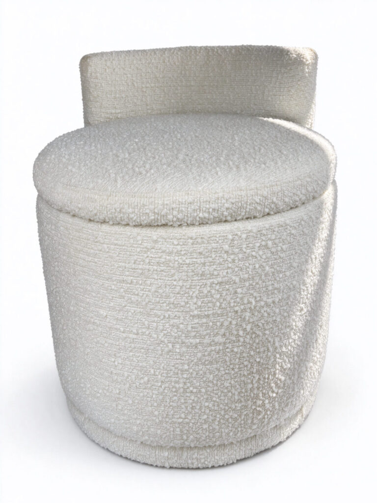 Channel Stitched Boucle Armchair