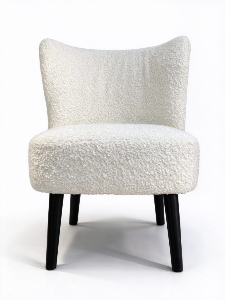 Chenille Swivel Armchair