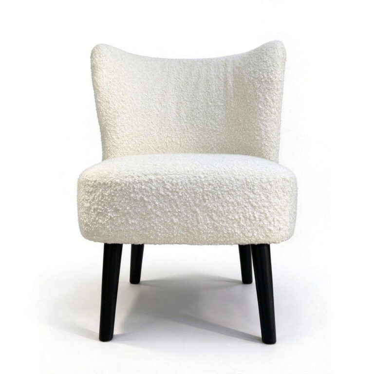 Chenille Swivel Armchair – Channel Stitched Upholstered Swivel Chair for Living Room - - 4