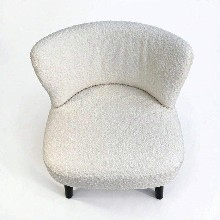 Chenille Swivel Armchair – Channel Stitched Upholstered Swivel Chair for Living Room - - 3
