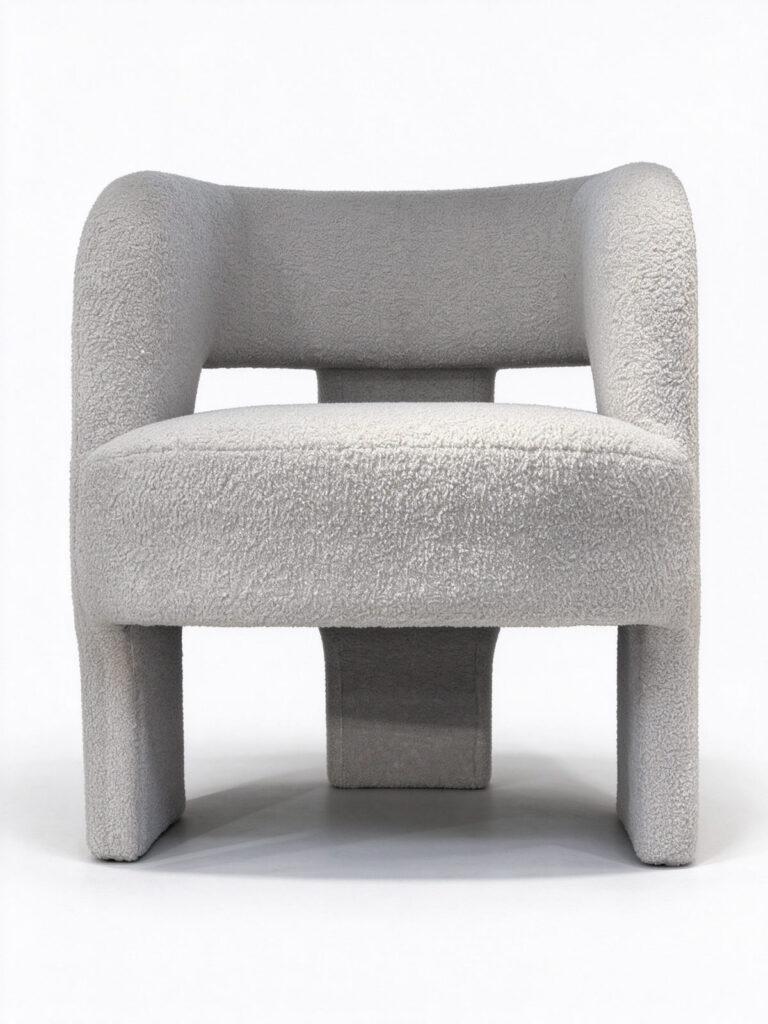 Chenille Swivel Lounge Chair