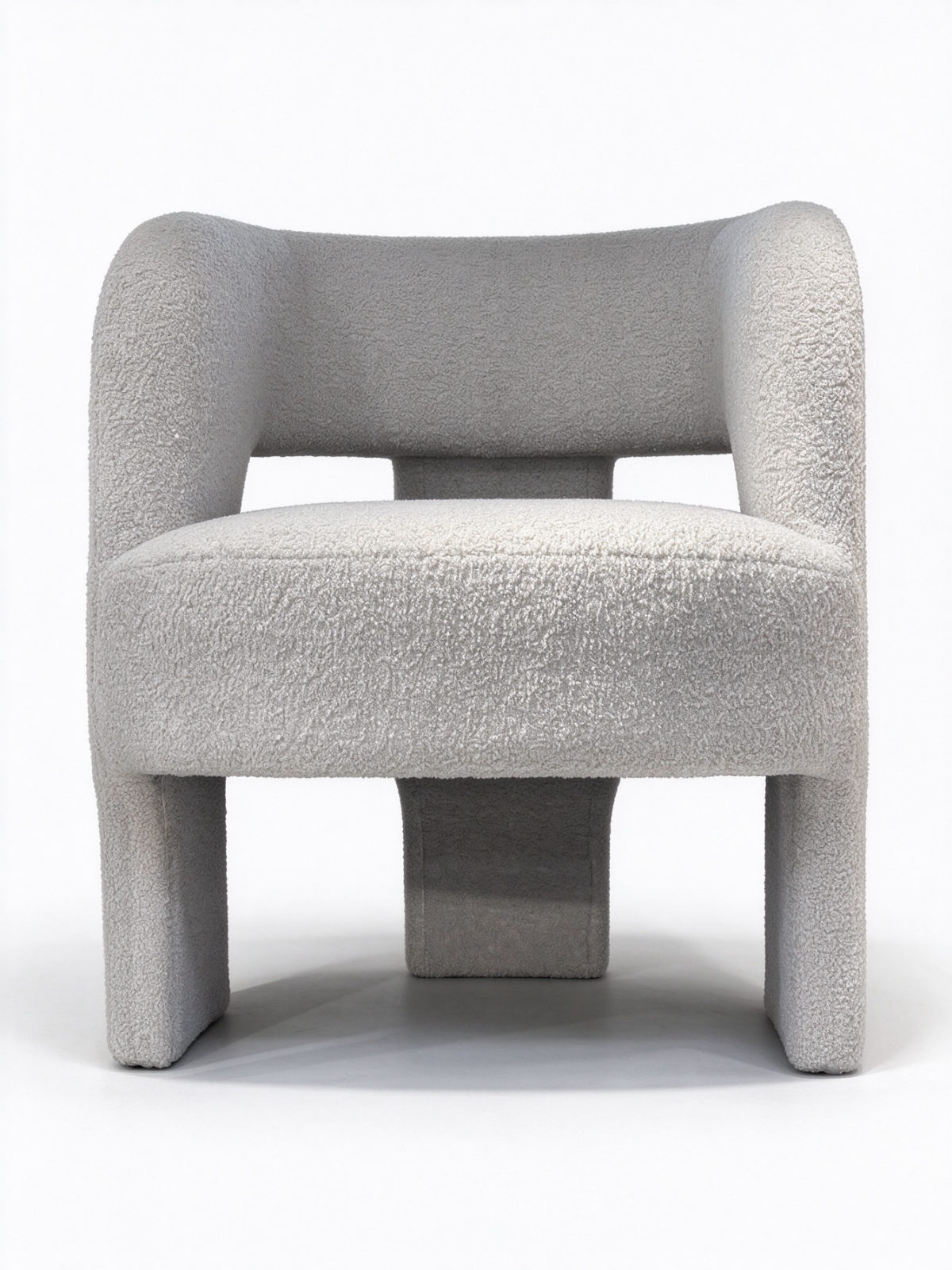 Chenille Swivel Lounge Chair – Upholstered Swivel Armchair with Black Metal Base - Dorishome