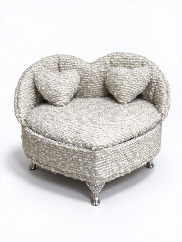 Miniature Heart Sofa Ornament