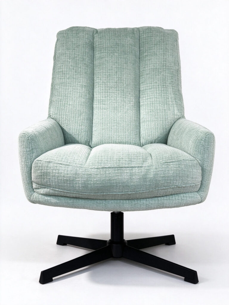 Open Back Boucle Armchair