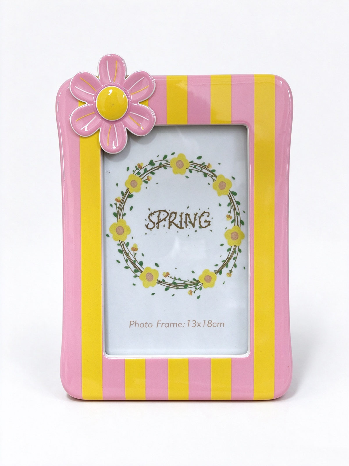 Pink Speckled Rippled Resin Tabletop Photo Frame Set - Dorishome