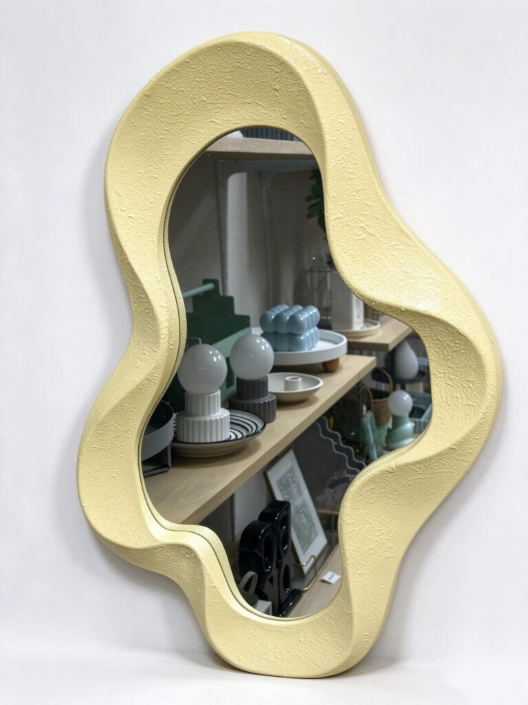 Rainbow Layered Round Wall Mirror