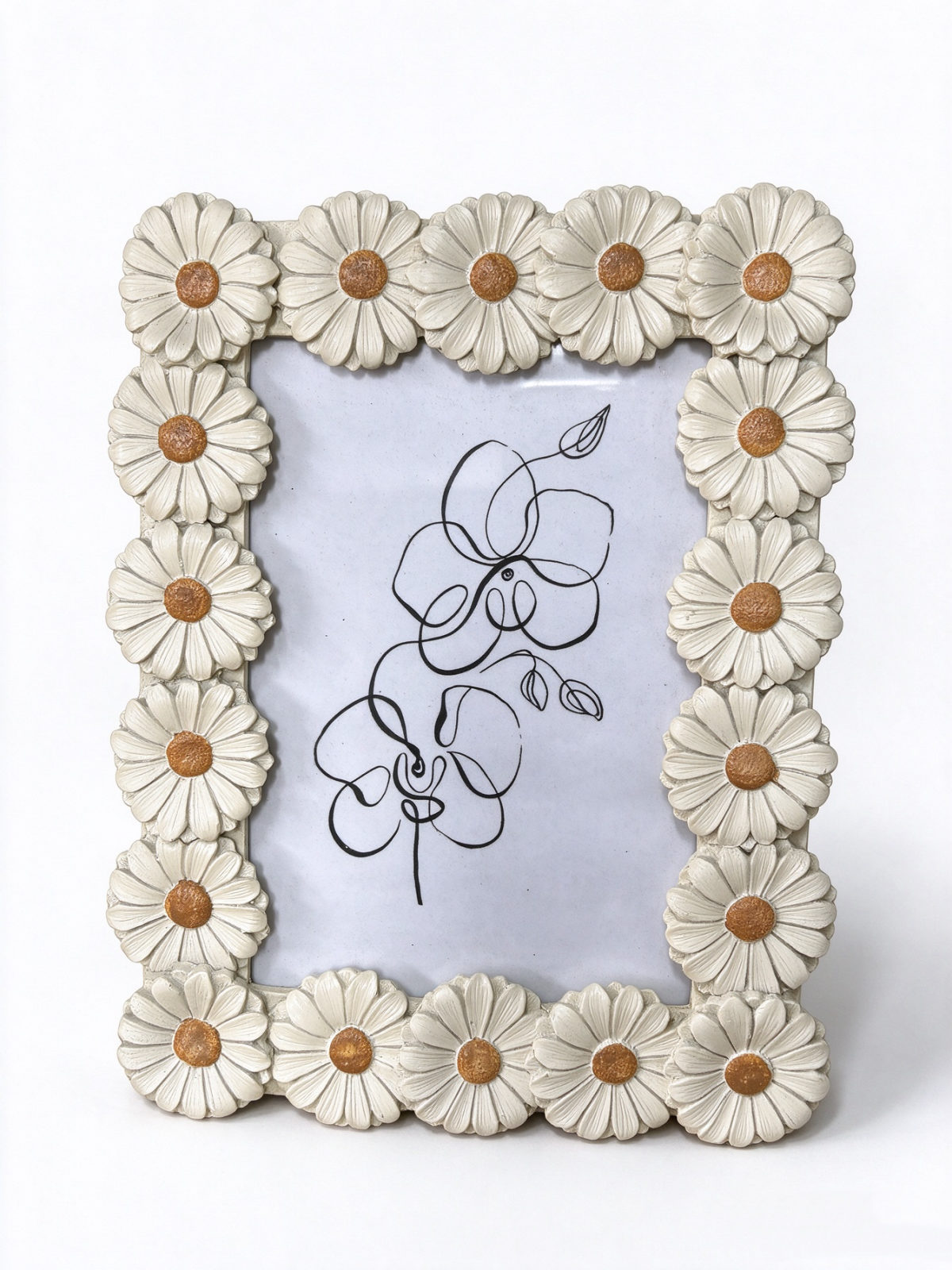 Red Maple Leaf Wavy Resin Tabletop Photo Frame - Dorishome