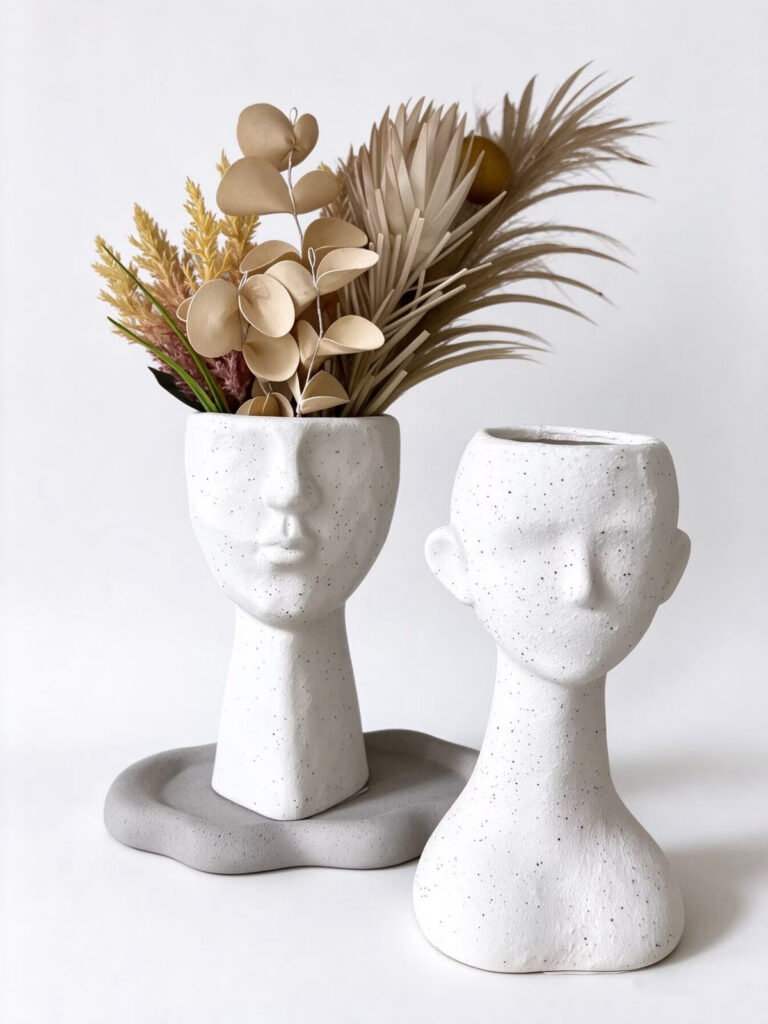 Speckled Face Head Planter
