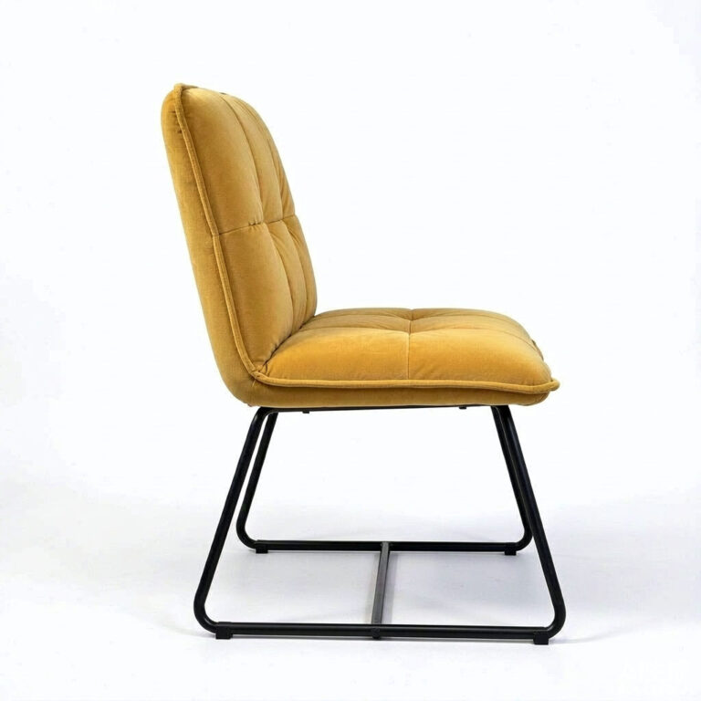 Teddy Boucle Barrel Armchair – Round Upholstered Accent Chair with Black Metal Legs -  - 2