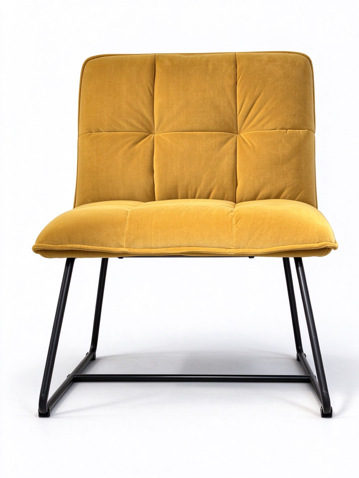 Teddy Boucle Barrel Armchair – Round Upholstered Accent Chair with Black Metal Legs - Dorishome