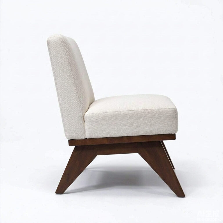 Tufted Velvet Lounge Chair – Armless Upholstered Accent Chair with Black Sled Base -  - 2