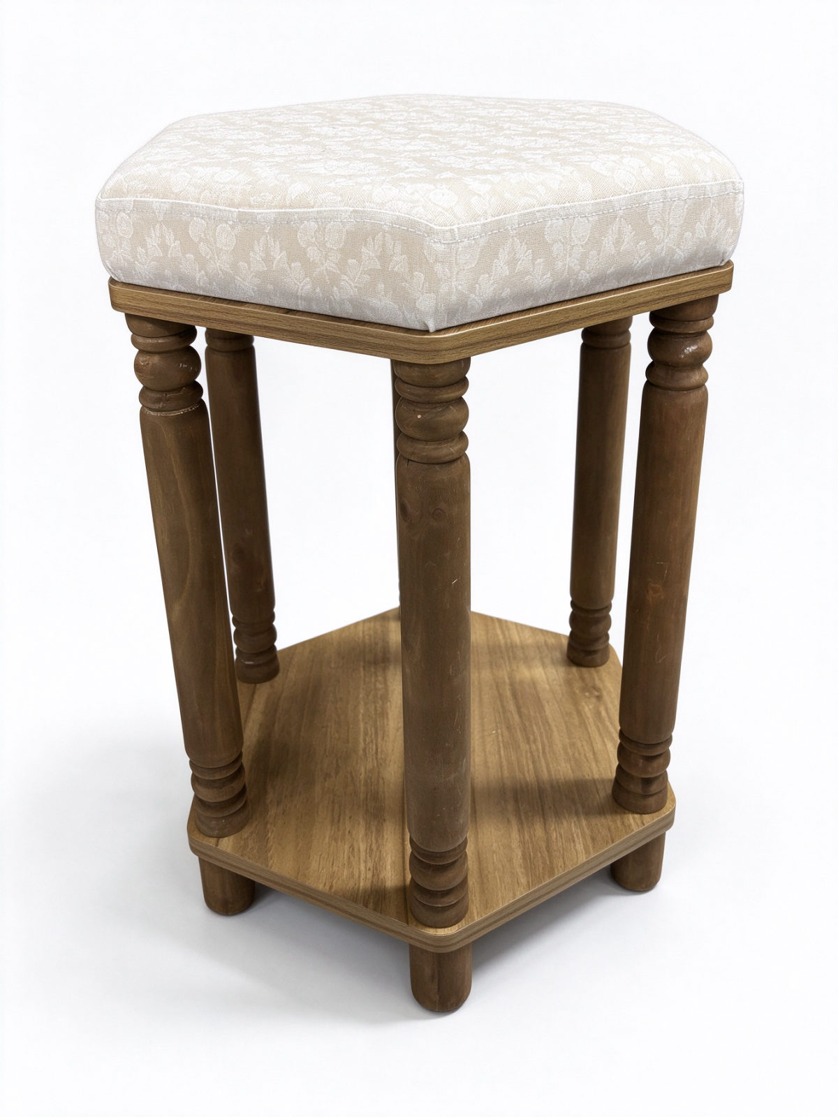 Velvet Cube Ottoman Pouf – Terracotta Bubble-Quilted Footstool and Extra Seat for Living Room - Dorishome