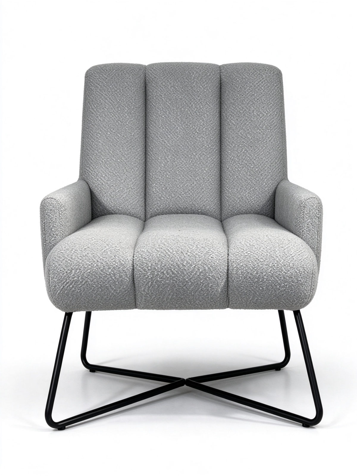 Wingback Rocking Chair – Upholstered Fabric Rocker with Wooden Rocking Base - Dorishome